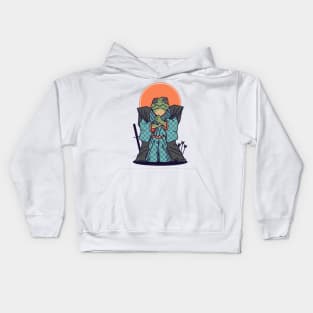 Samurai Frog Kids Hoodie